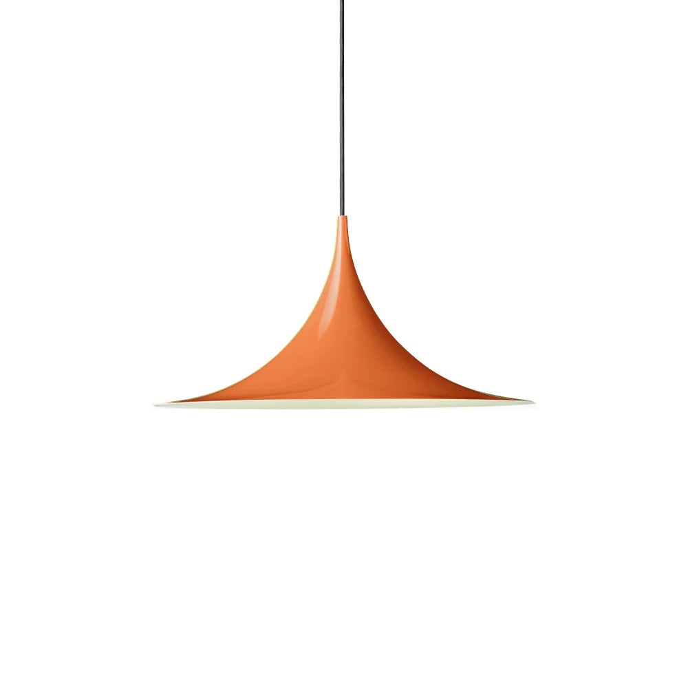 Minimalist Smoothly-Curved Cone Pendant Light