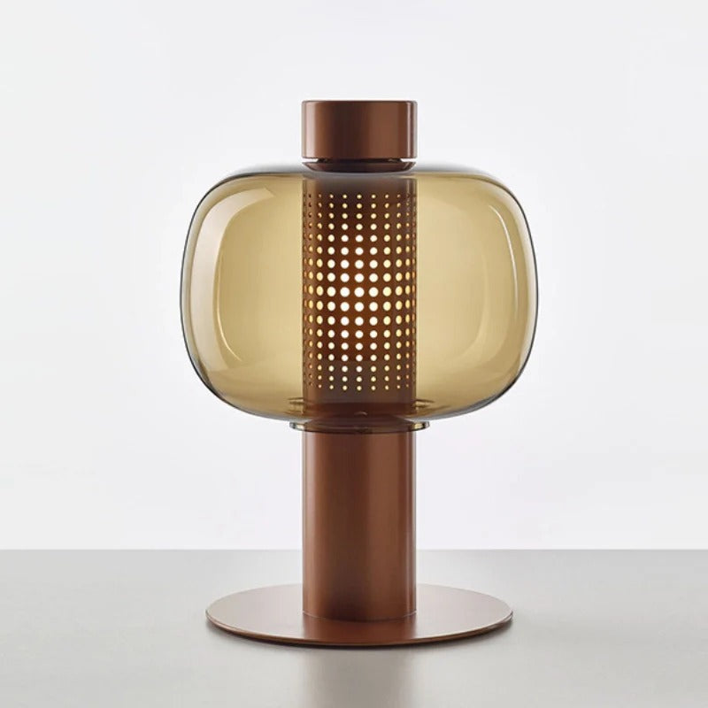 Mid-Century Modern Table Lamp with Ellipsoidal Top