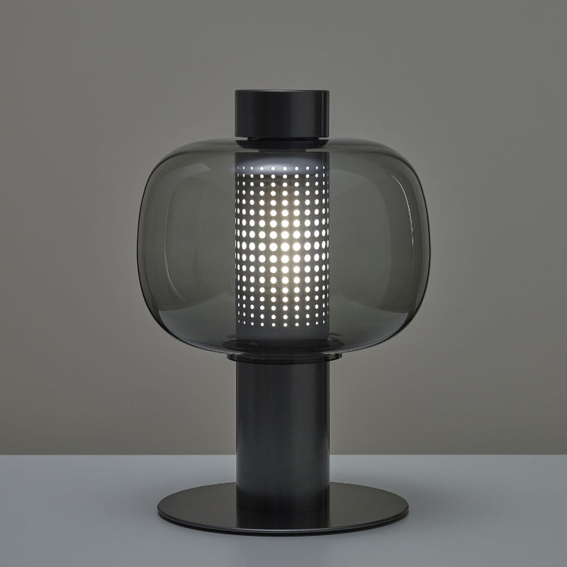 Mid-Century Modern Table Lamp with Ellipsoidal Top