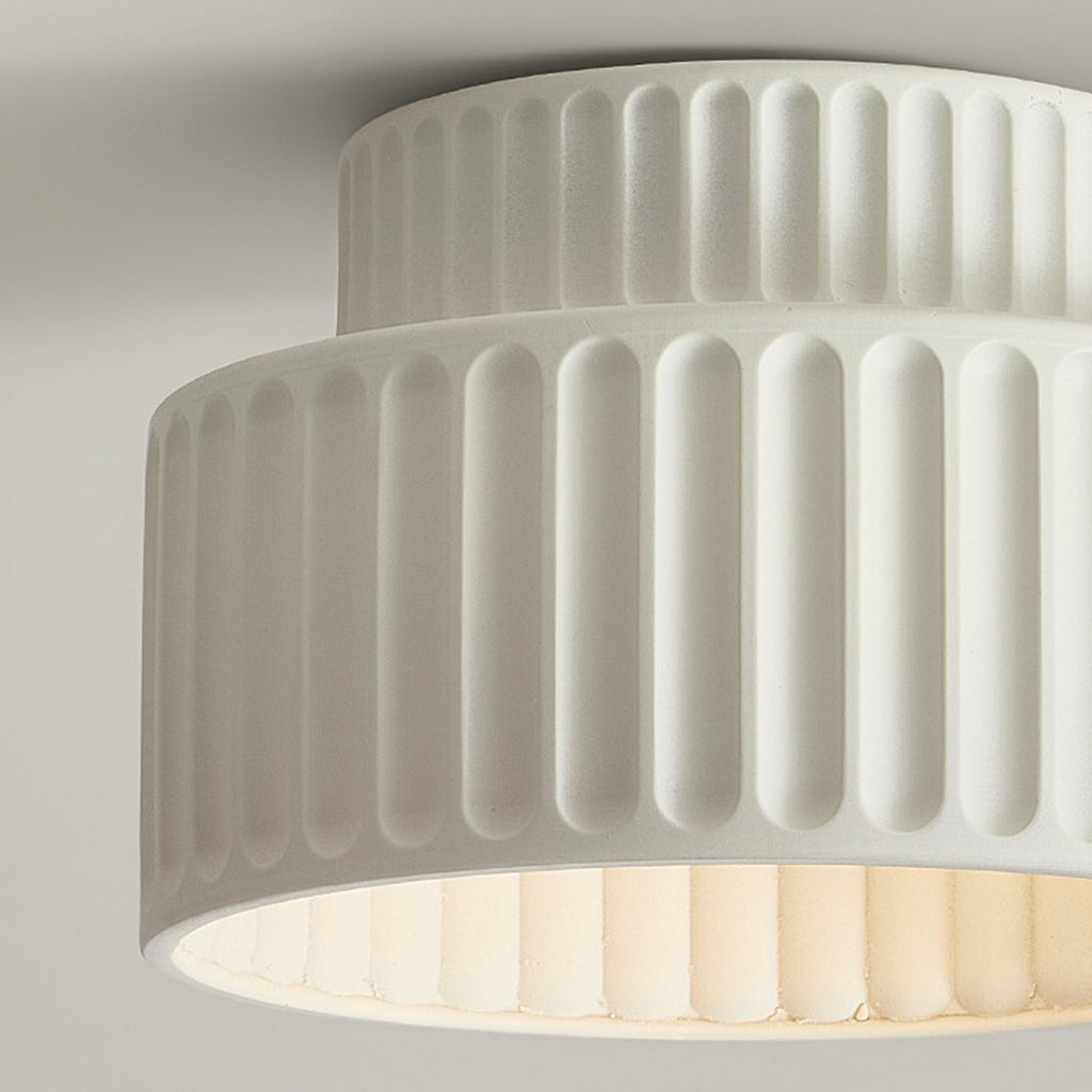 Scandinavian Flush Mount Tiered Light Fixture