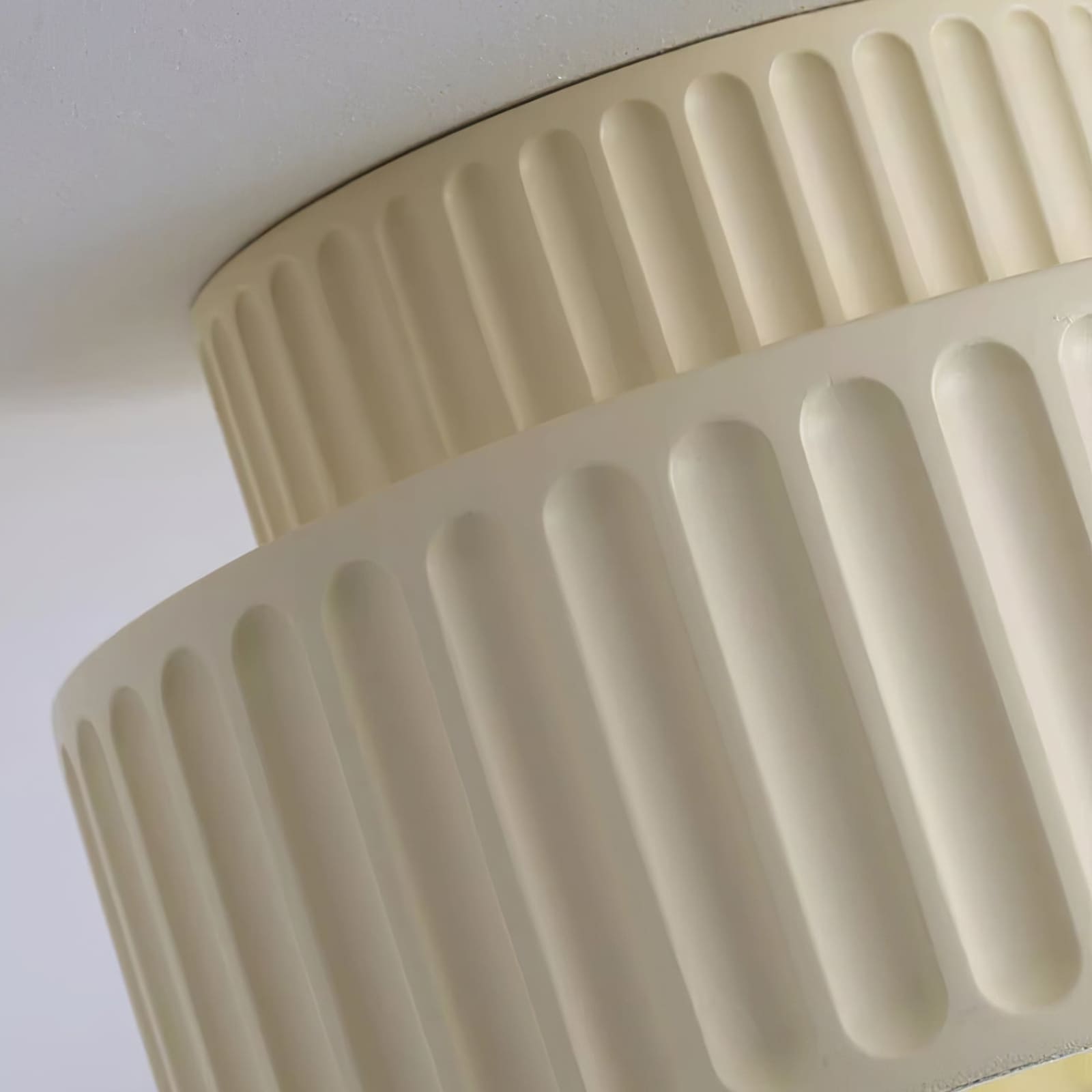 Scandinavian Flush Mount Tiered Light Fixture