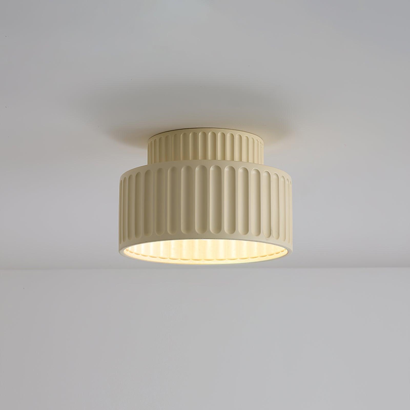 Scandinavian Flush Mount Tiered Light Fixture
