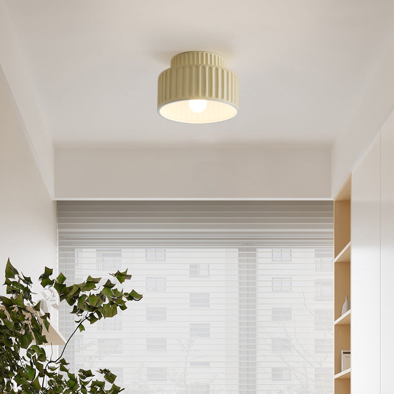 Scandinavian Flush Mount Tiered Light Fixture