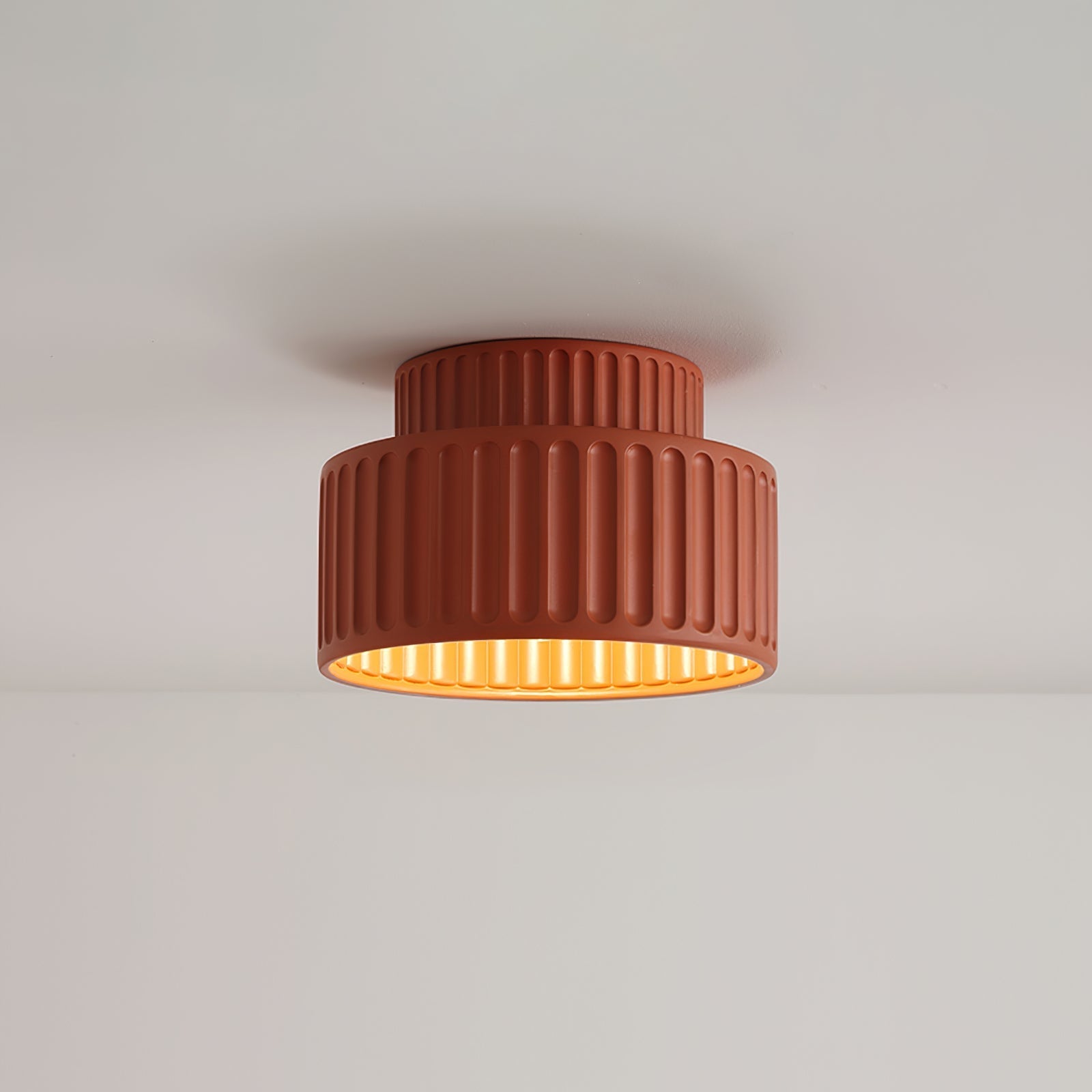 Scandinavian Flush Mount Tiered Light Fixture