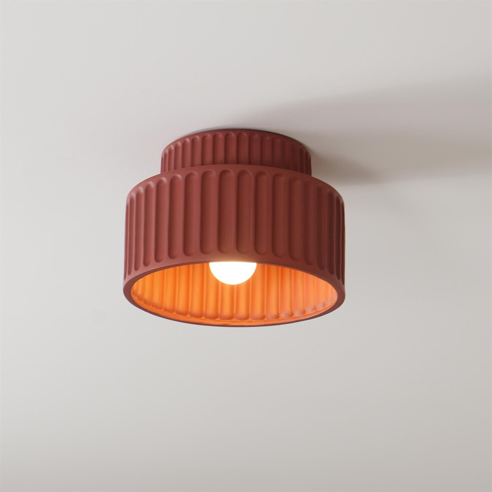 Scandinavian Flush Mount Tiered Light Fixture