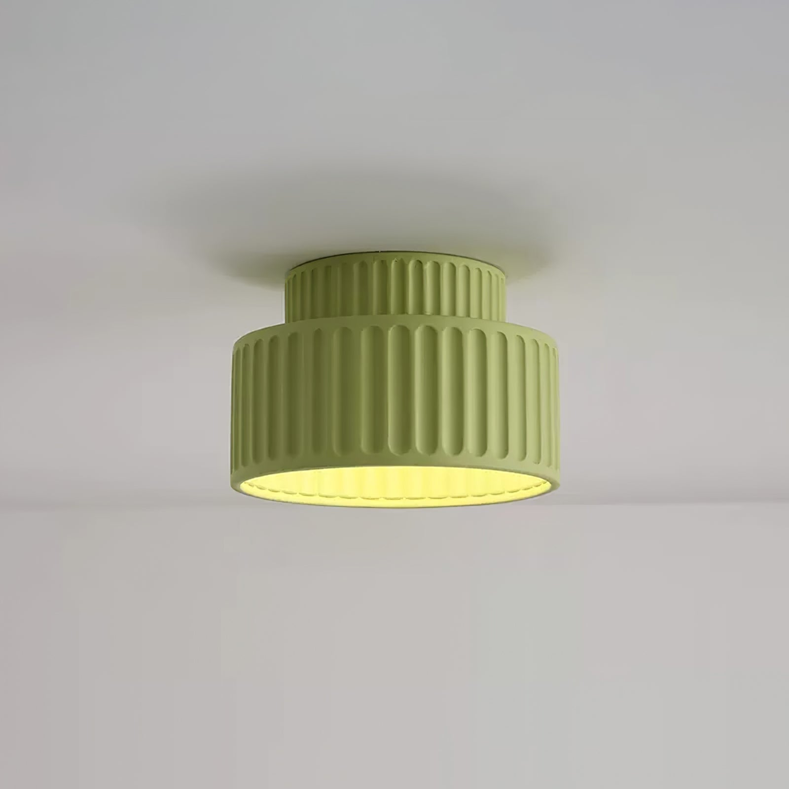 Scandinavian Flush Mount Tiered Light Fixture
