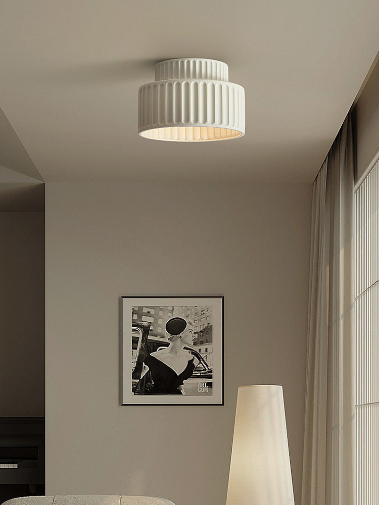 Scandinavian Flush Mount Tiered Light Fixture