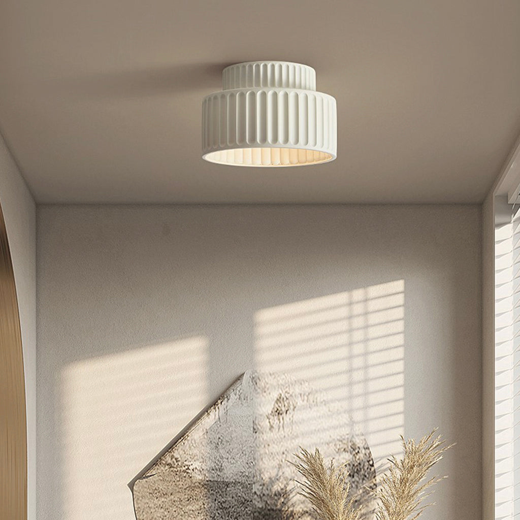 Scandinavian Flush Mount Tiered Light Fixture