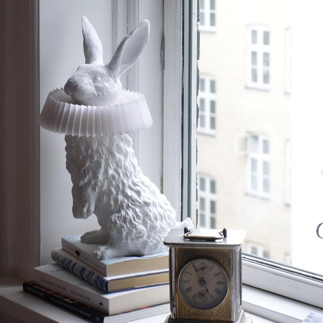 Whimsical Rabbit Table Lamp featuring Integrated LED