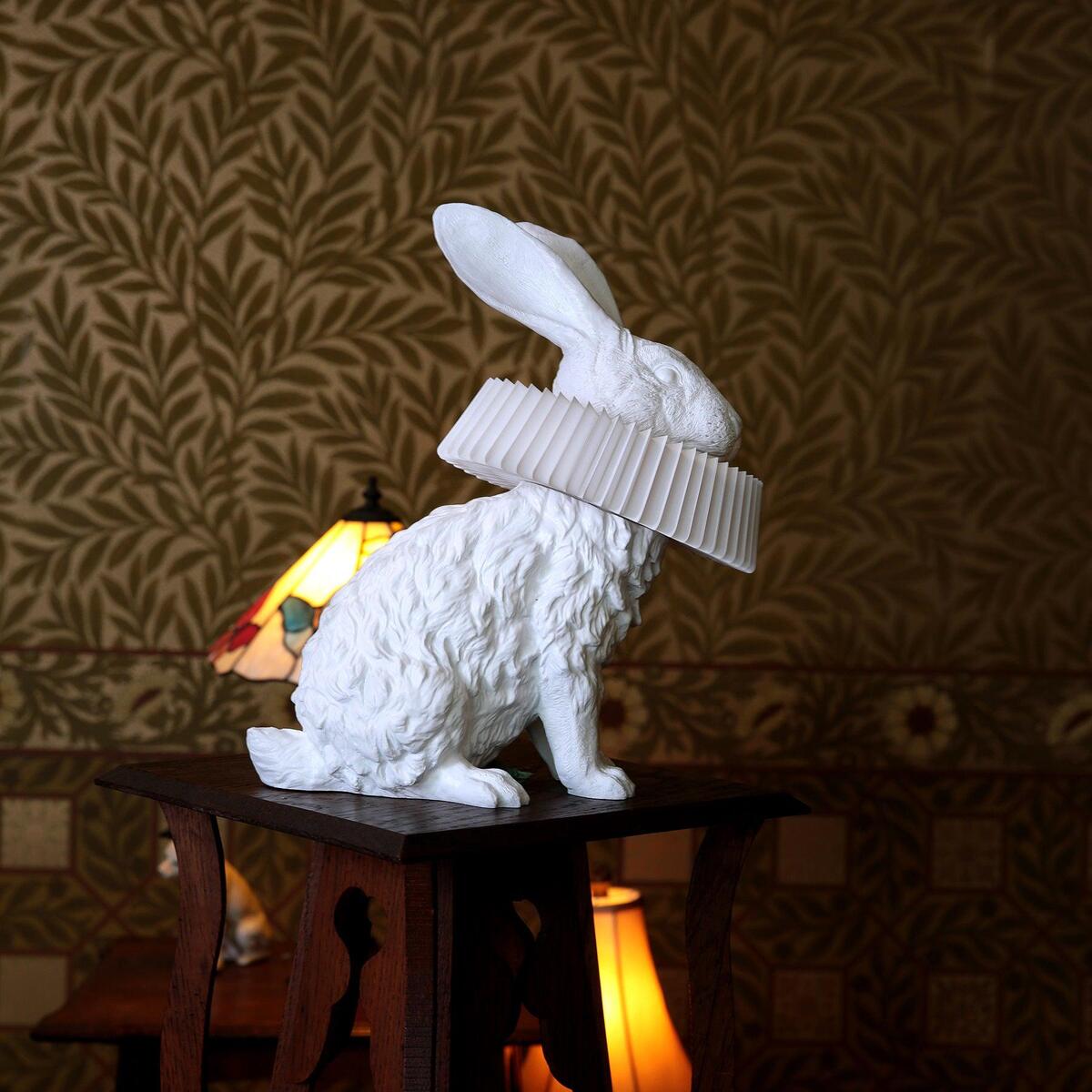 Whimsical Rabbit Table Lamp featuring Integrated LED