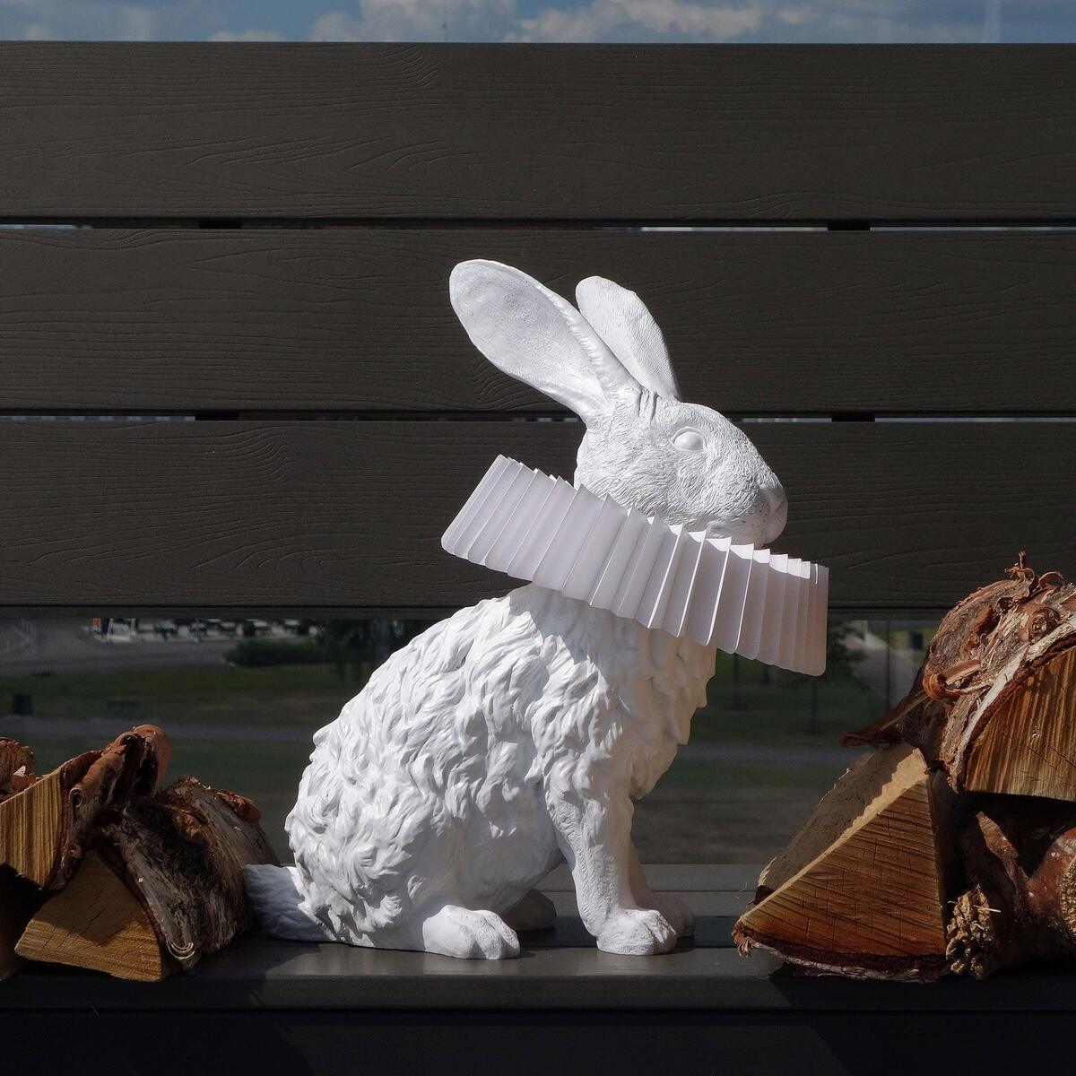 Whimsical Rabbit Table Lamp featuring Integrated LED