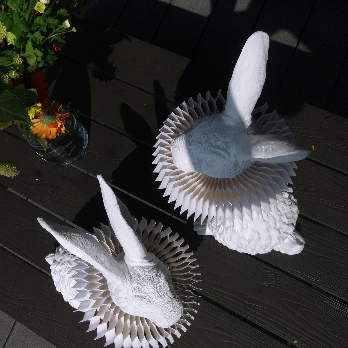Whimsical Rabbit Table Lamp featuring Integrated LED