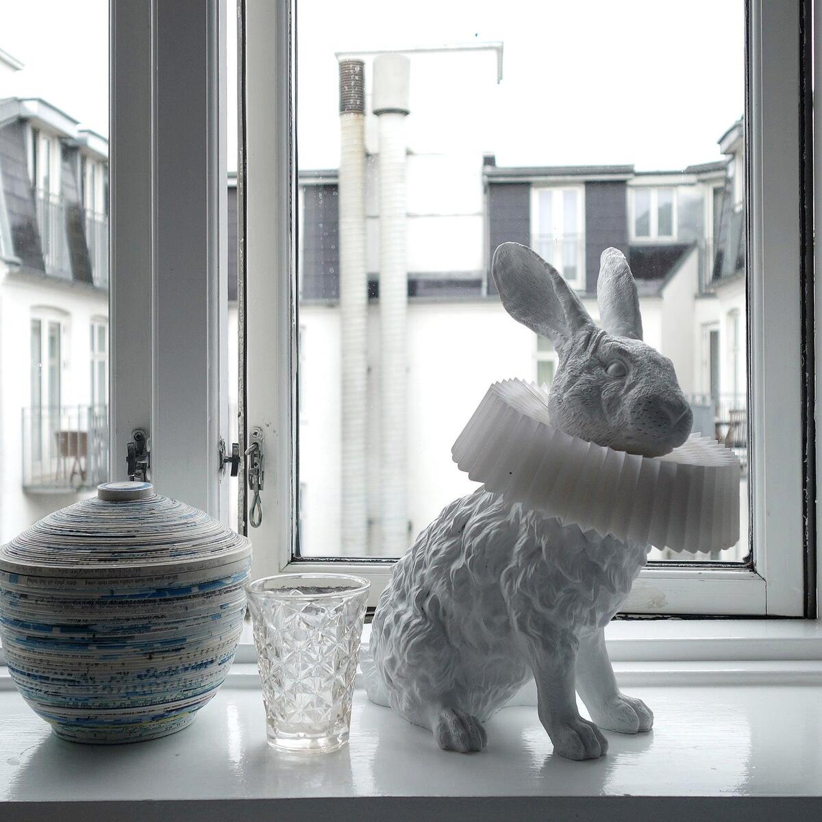 Whimsical Rabbit Table Lamp featuring Integrated LED