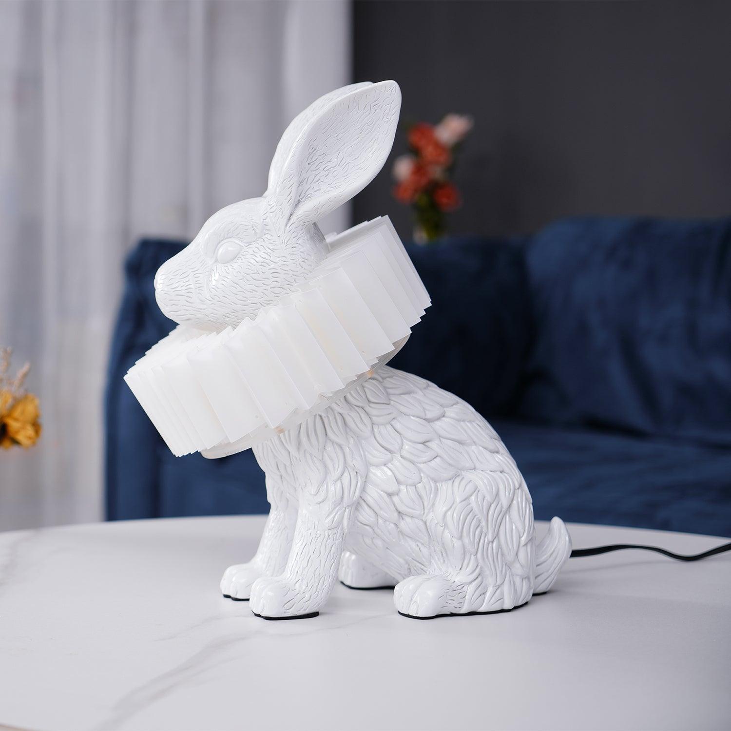 Whimsical Rabbit Table Lamp featuring Integrated LED