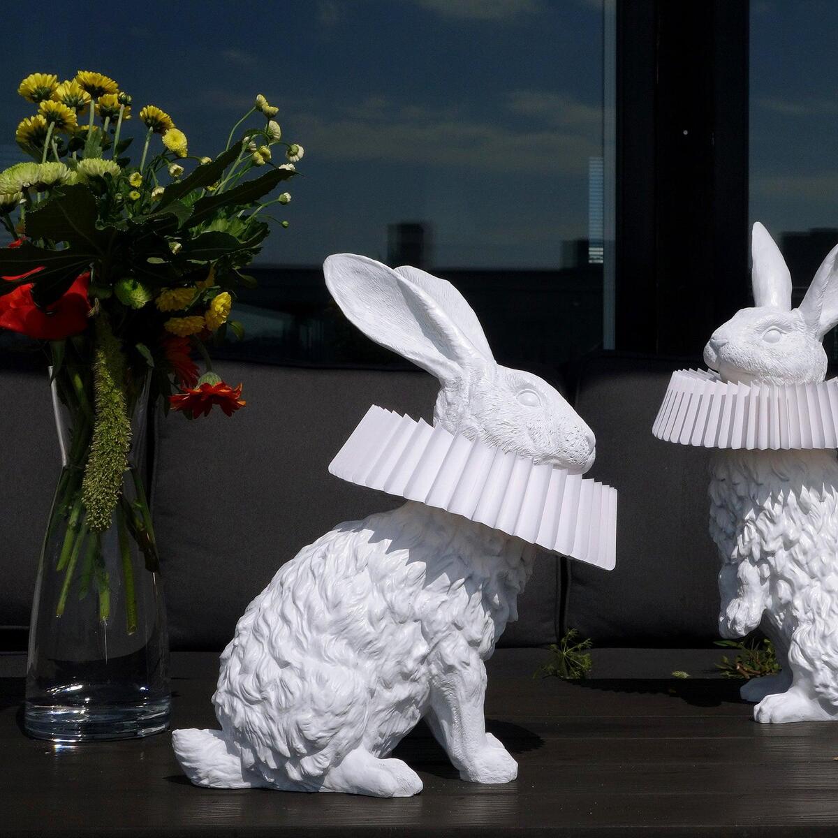 Whimsical Rabbit Table Lamp featuring Integrated LED