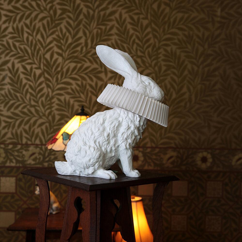 Whimsical Rabbit Table Lamp featuring Integrated LED