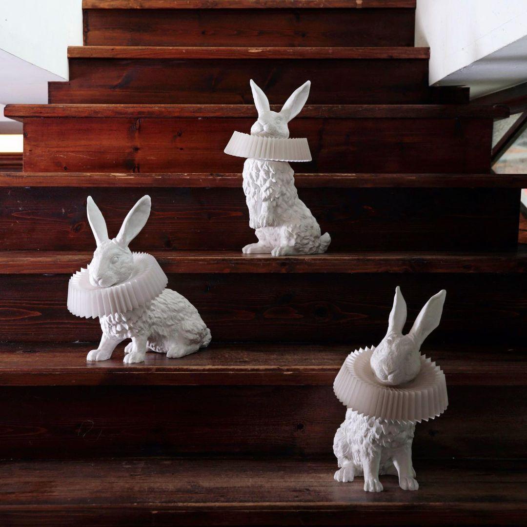 Whimsical Rabbit Table Lamp featuring Integrated LED