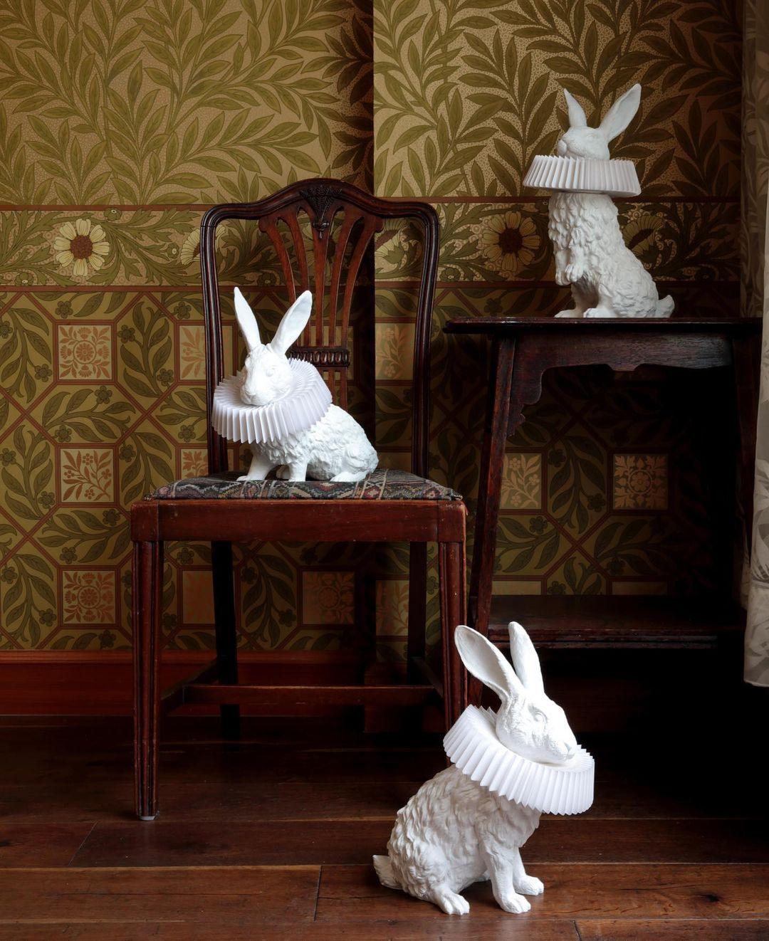Whimsical Rabbit Table Lamp featuring Integrated LED