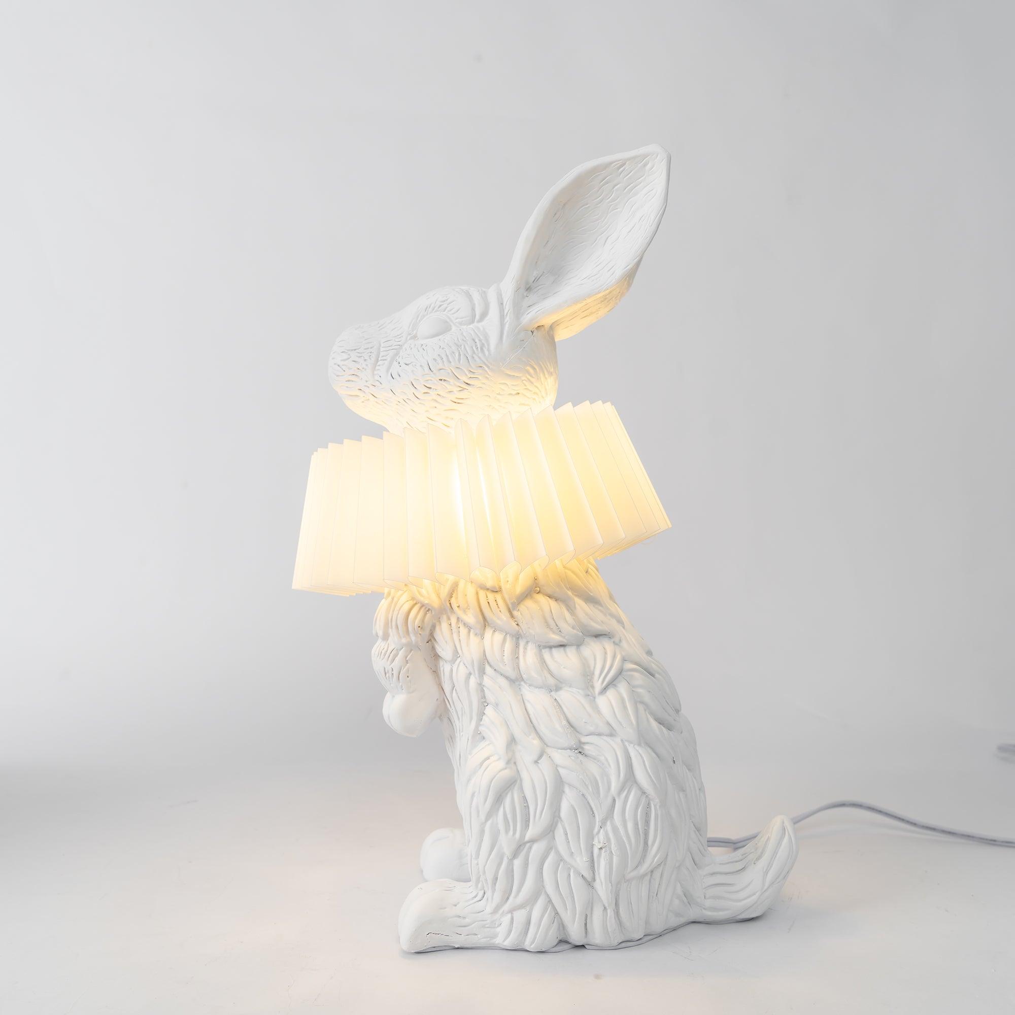 Whimsical Rabbit Table Lamp featuring Integrated LED
