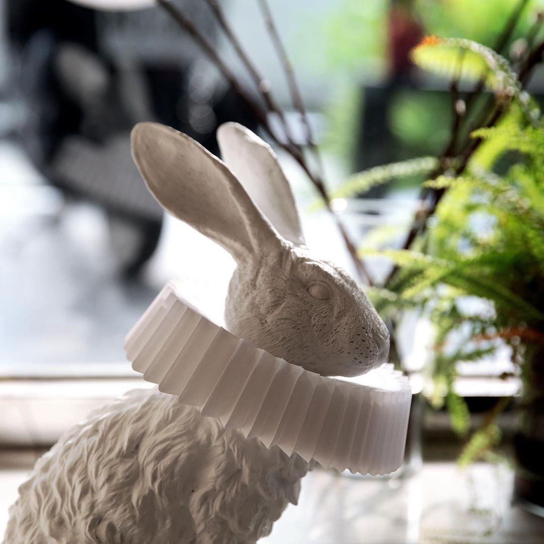 Whimsical Rabbit Table Lamp featuring Integrated LED