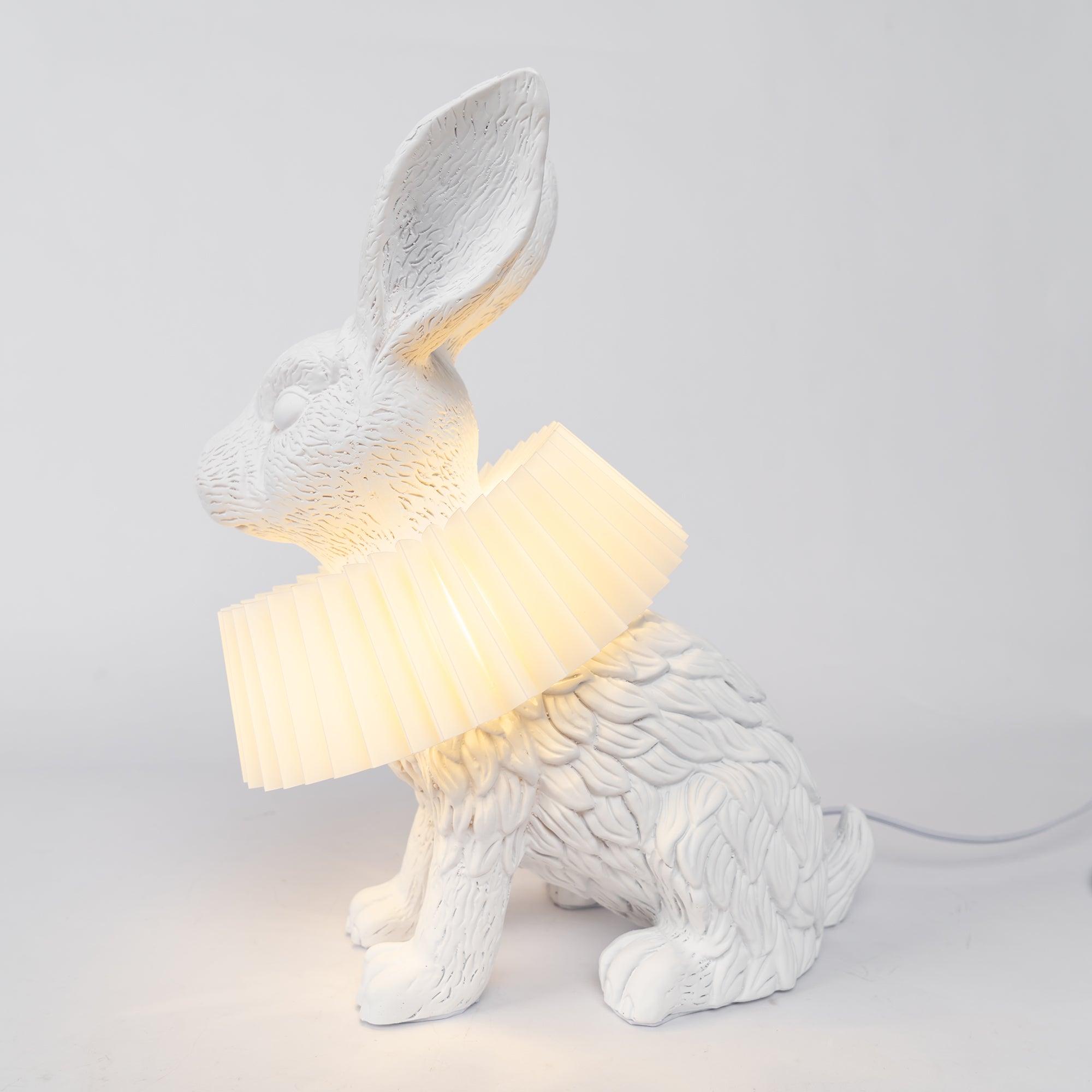 Whimsical Rabbit Table Lamp featuring Integrated LED