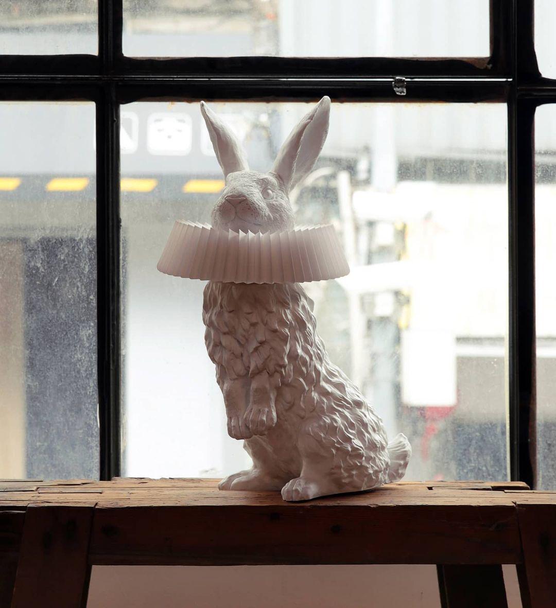 Whimsical Rabbit Table Lamp featuring Integrated LED