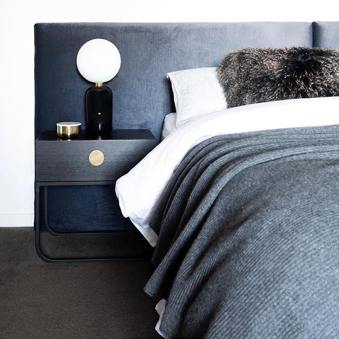Minimalist Spherical Table Lamp with Cylindrical Base