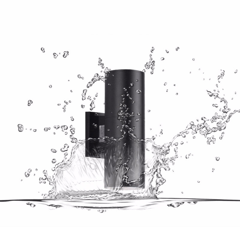 Modern Dual Head Outdoor Wall Lamp – Waterproof Metal Design