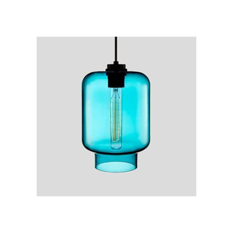 Art Deco Pendant Light Featuring Curved Hexagon