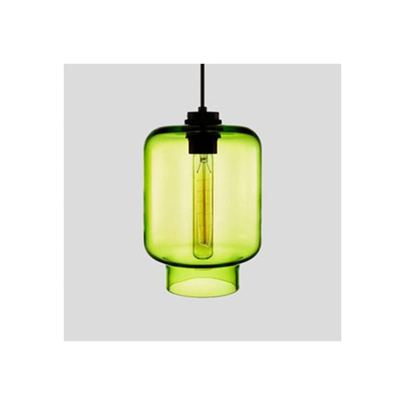 Art Deco Pendant Light Featuring Curved Hexagon