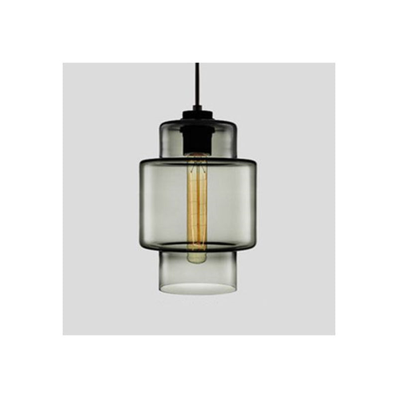 Art Deco Pendant Light Featuring Curved Hexagon