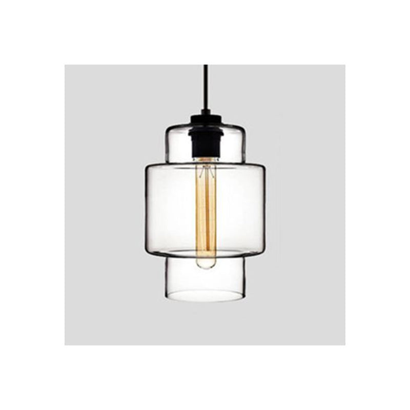 Art Deco Pendant Light Featuring Curved Hexagon