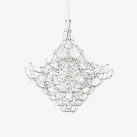 Multi-Tiered Chandelier & Geometric Elegance