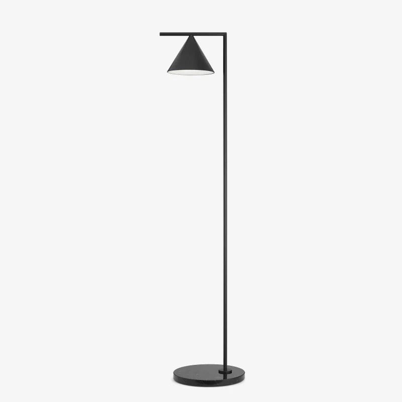 Minimalist Floor Lamp – Conical Rotating Diffuser