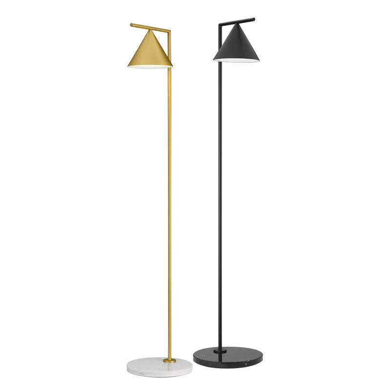Minimalist Floor Lamp – Conical Rotating Diffuser