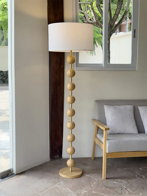 Minimalist Floor Lamp with Spherical Elements