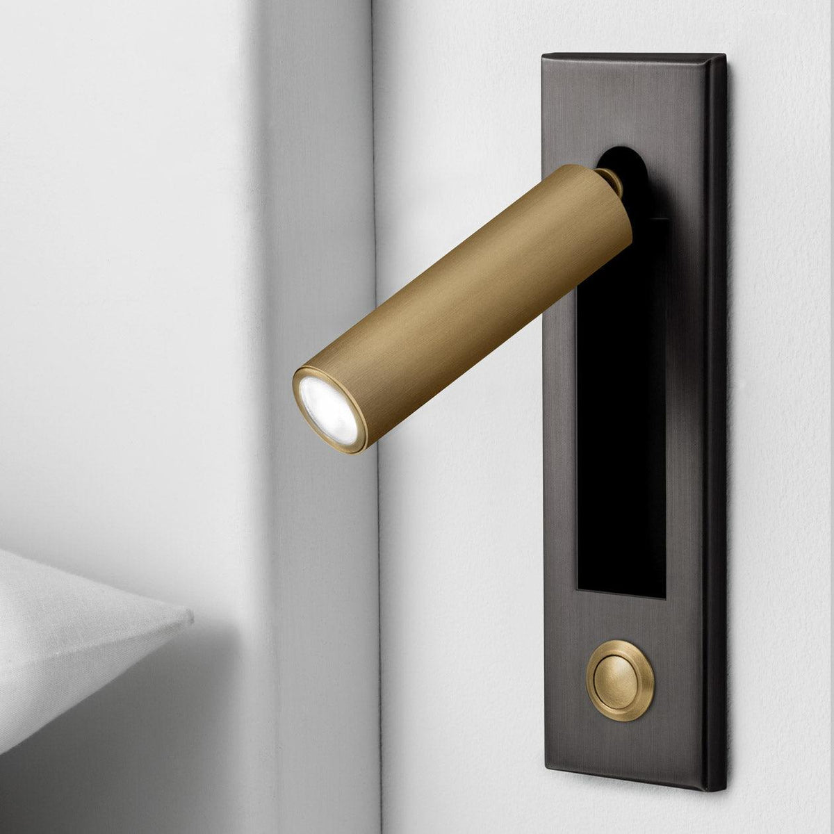 Minimalist Wall Sconce with Adjustable Cylindrical LED