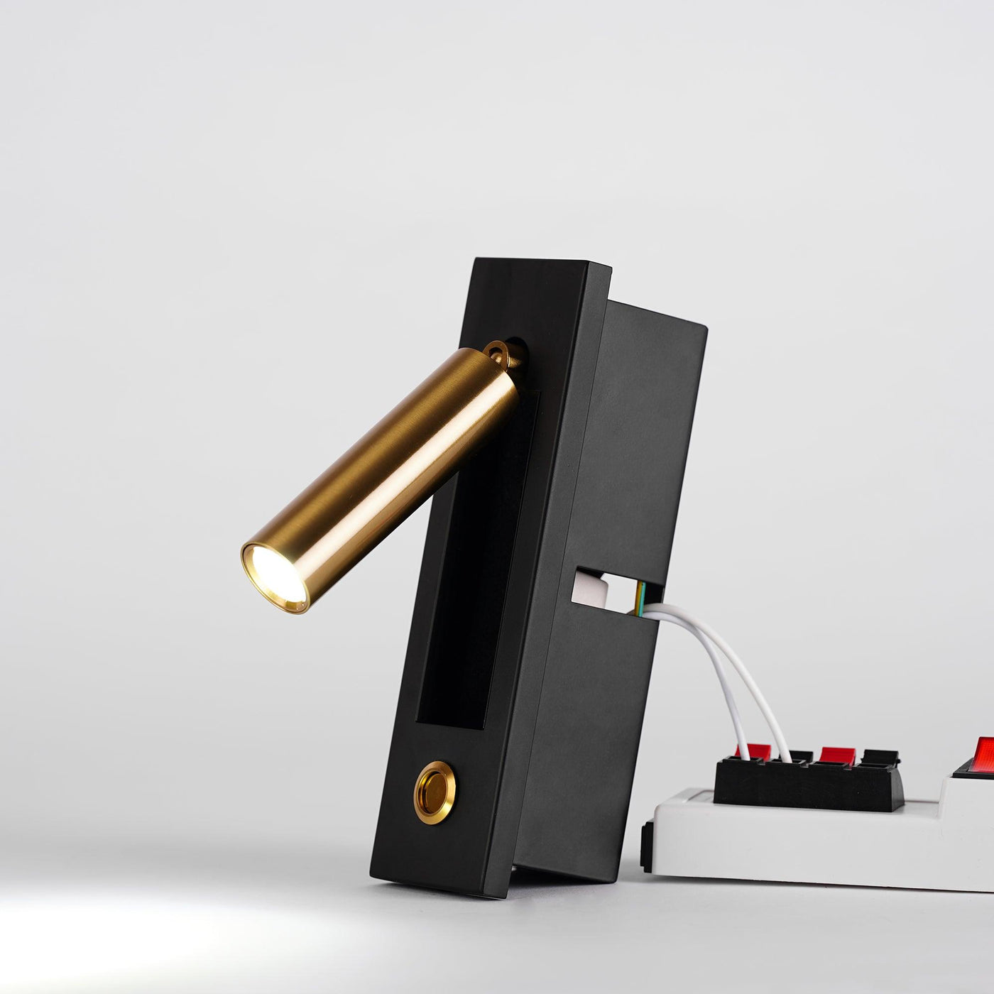 Minimalist Wall Sconce with Adjustable Cylindrical LED