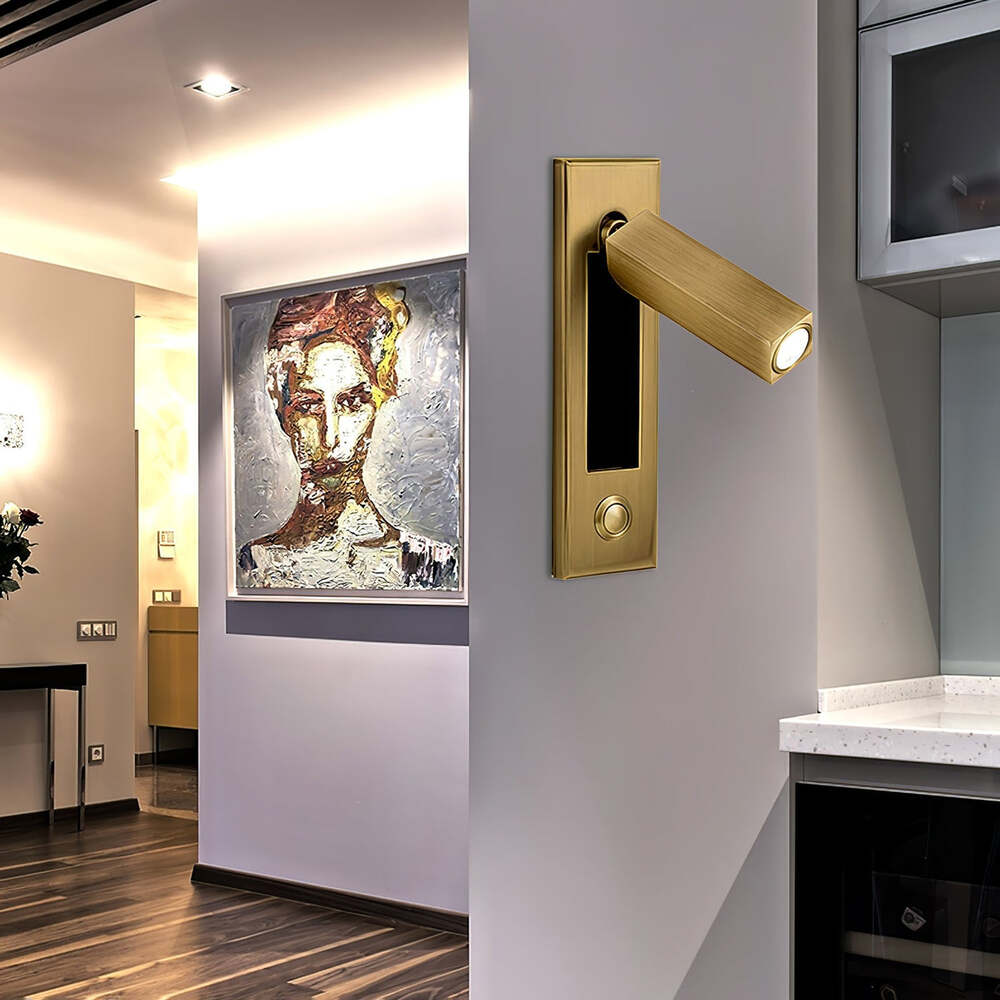 Minimalist Wall Sconce with Adjustable Cylindrical LED