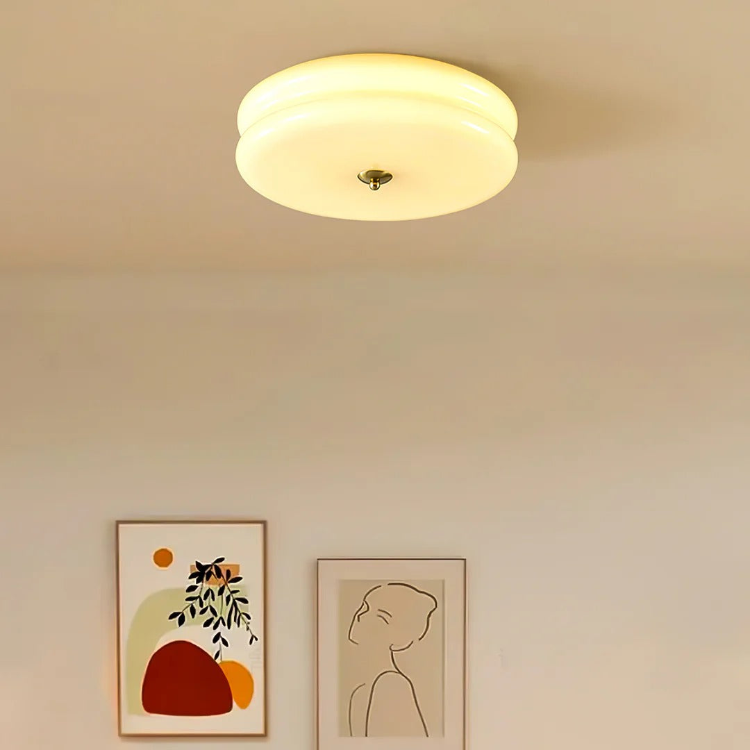 Flush Mount LED Light with Minimalist Disc-Design