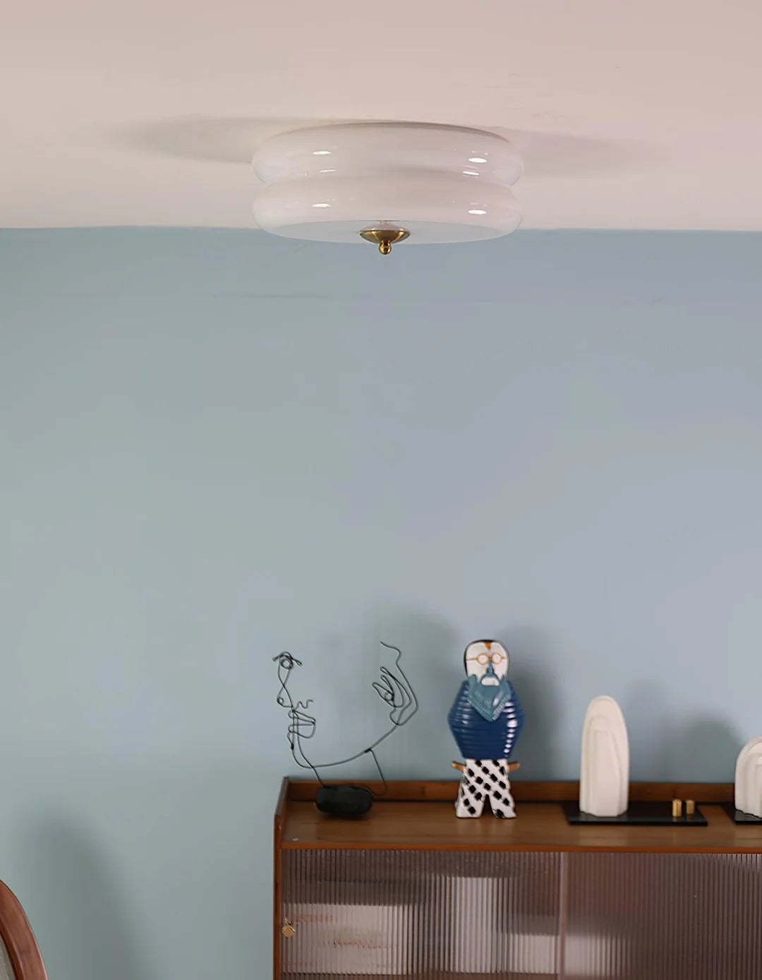 Flush Mount LED Light with Minimalist Disc-Design
