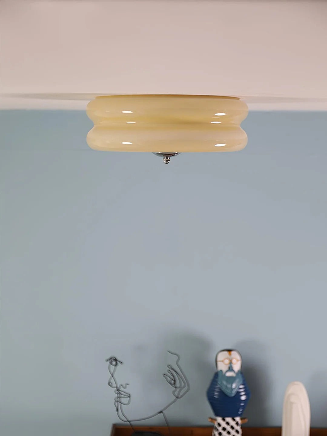 Flush Mount LED Light with Minimalist Disc-Design