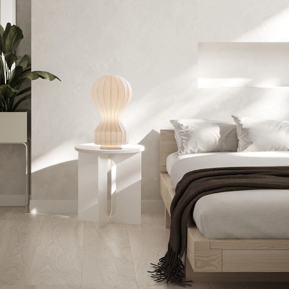 Minimalist Spherical-to-Cylindrical Table Lamp