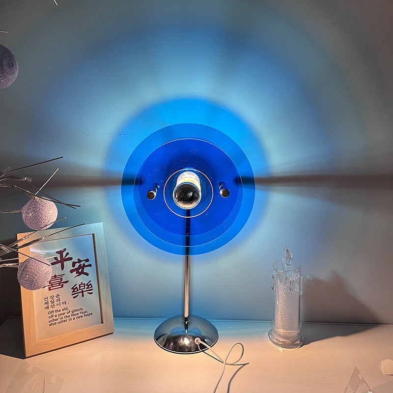 Bauhaus Table Lamp with Cylindrical Disc Elements