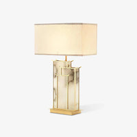Art Deco Complex Multi-Layered Cuboid Table Lamp