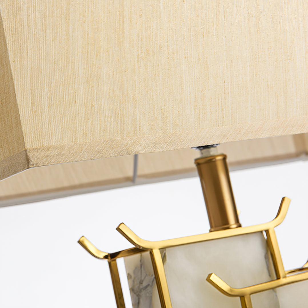 Art Deco Complex Multi-Layered Cuboid Table Lamp