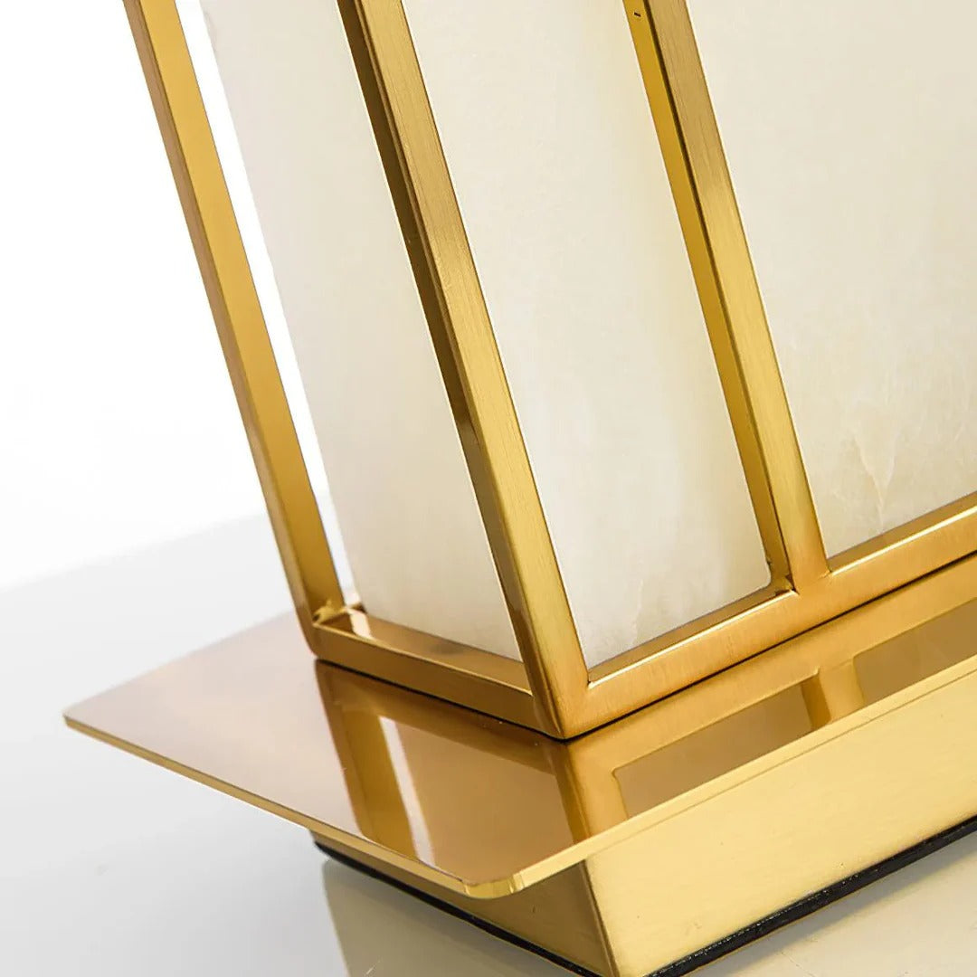 Art Deco Complex Multi-Layered Cuboid Table Lamp