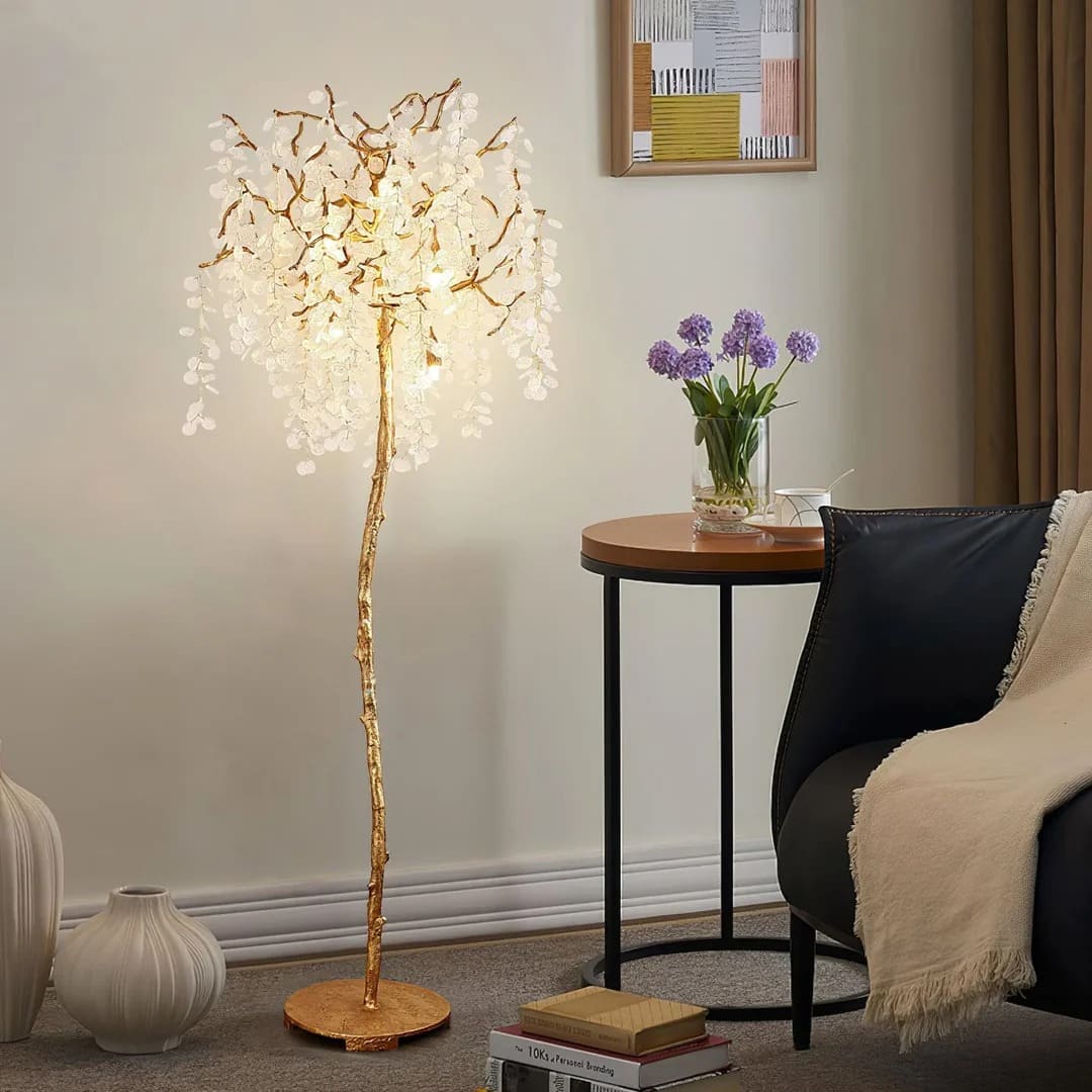 Organic Floor Lamp – Tree Branch Illumination