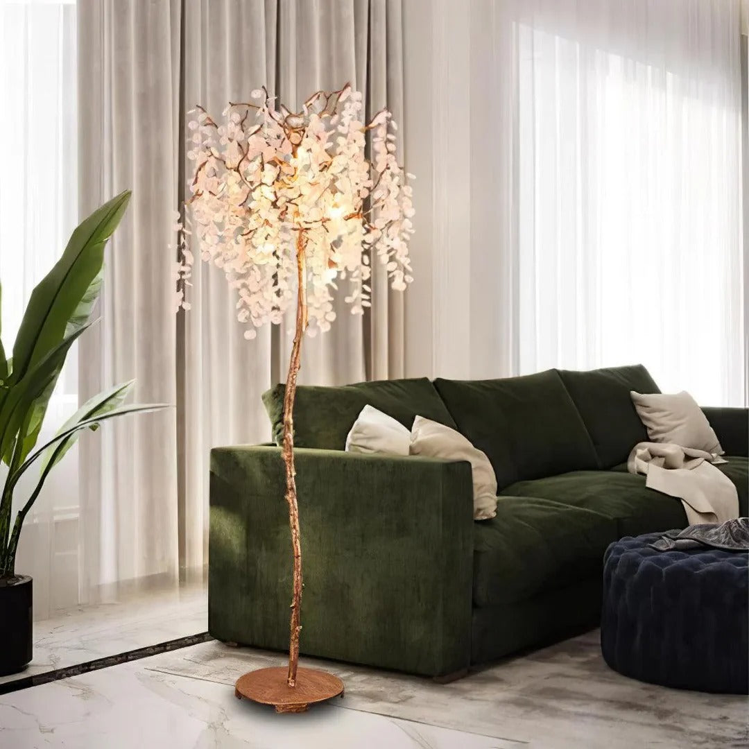 Organic Floor Lamp – Tree Branch Illumination
