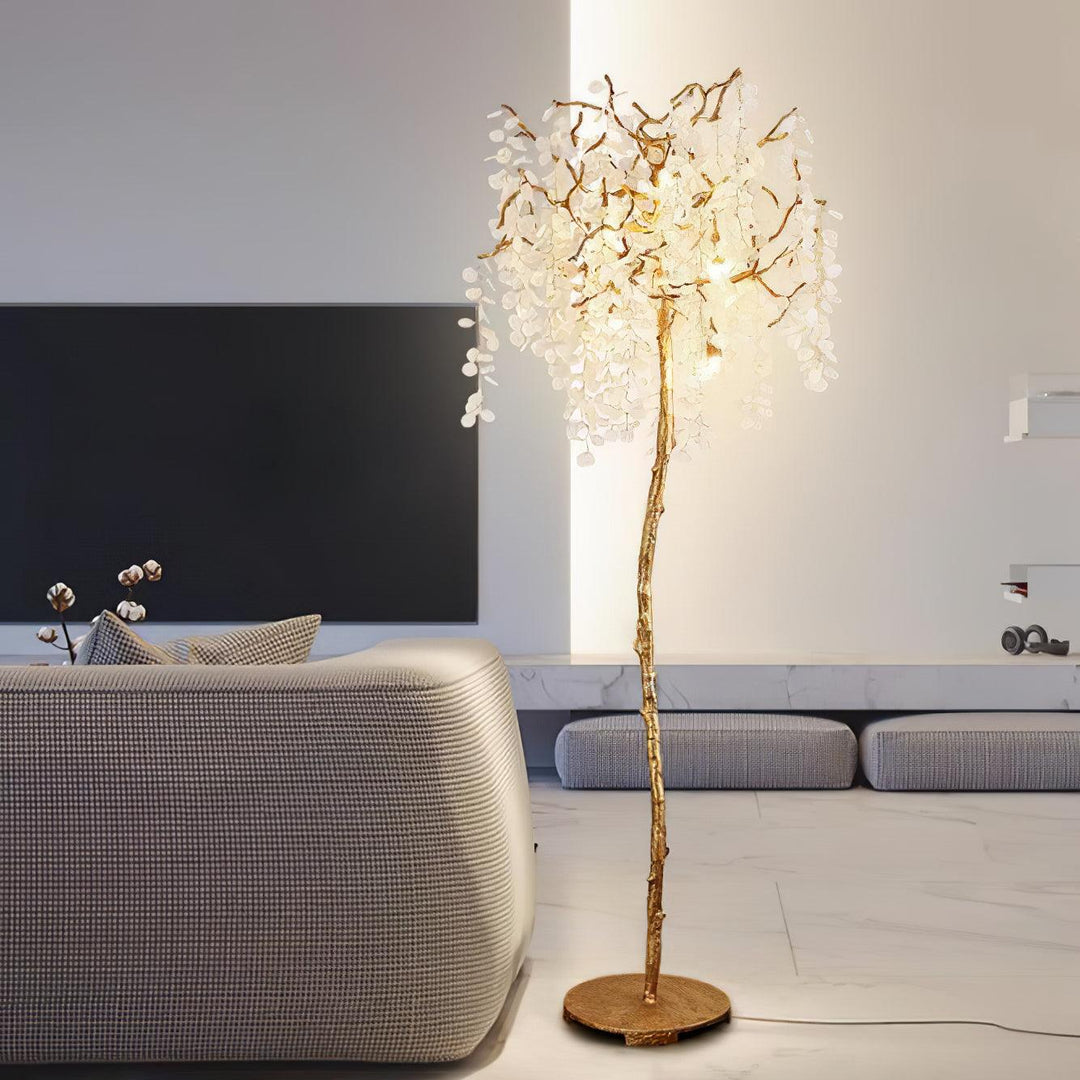 Organic Floor Lamp – Tree Branch Illumination